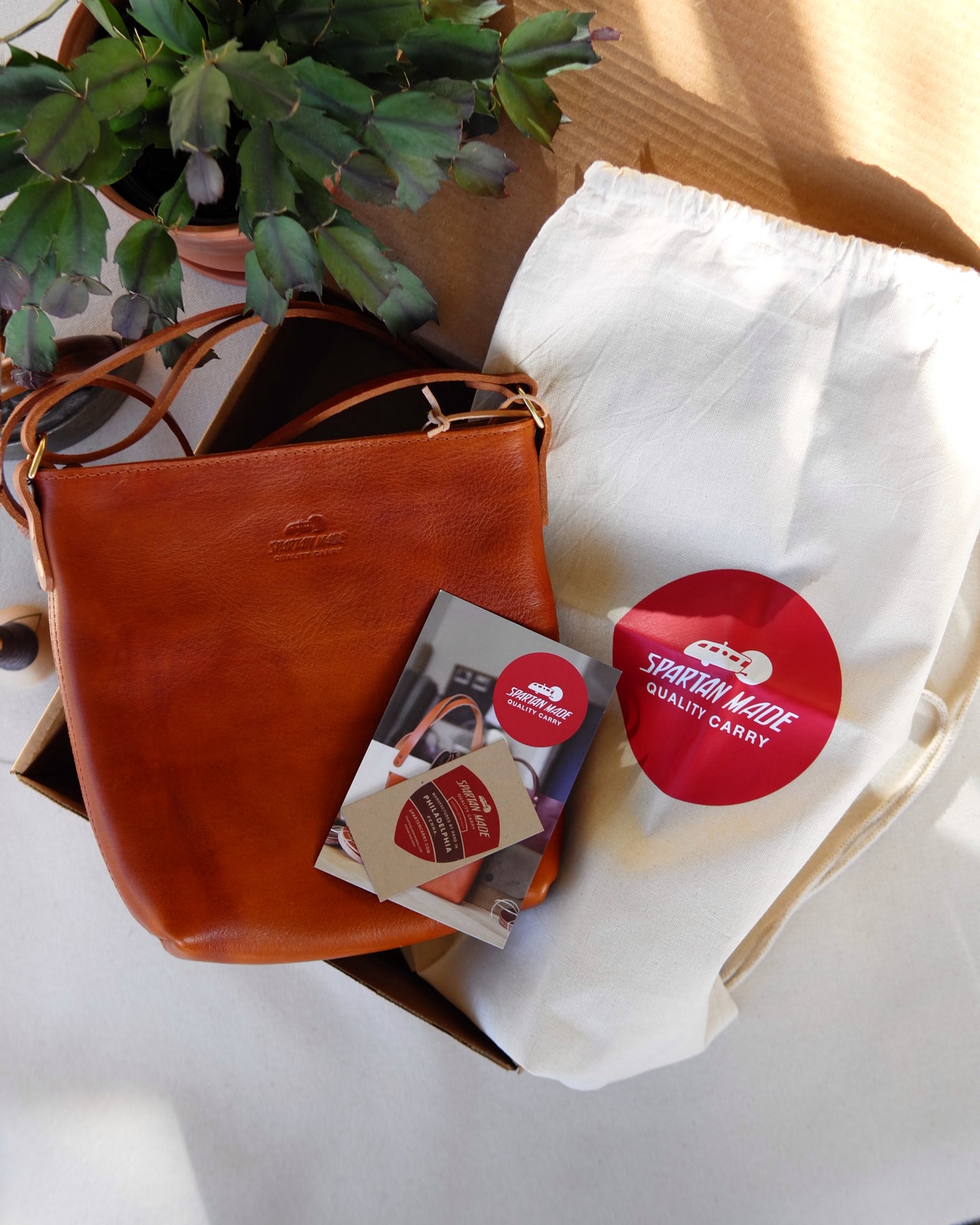 Substation Tote in Tumbled Dark Tan