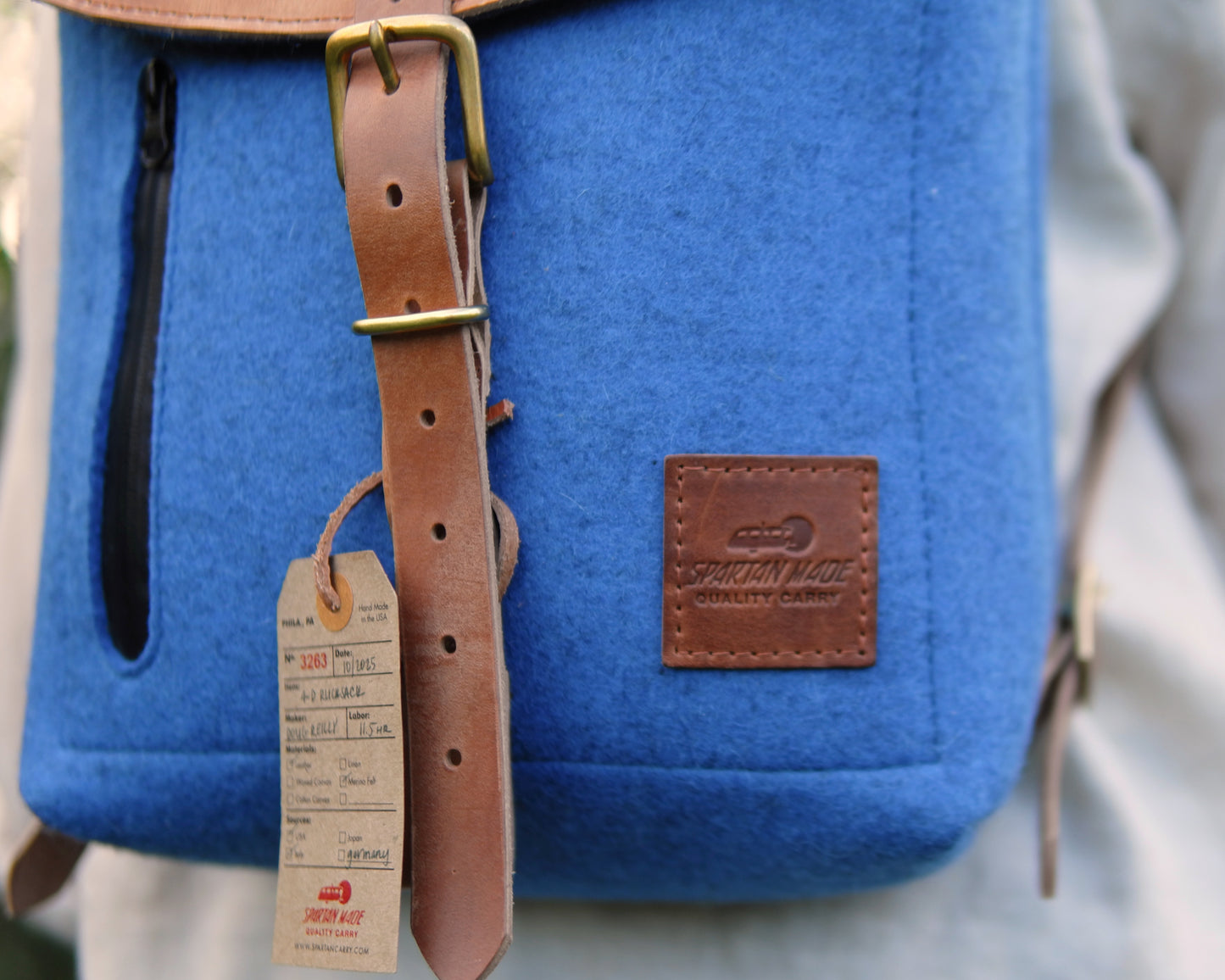 4-D Rucksack in Cobalt Felt