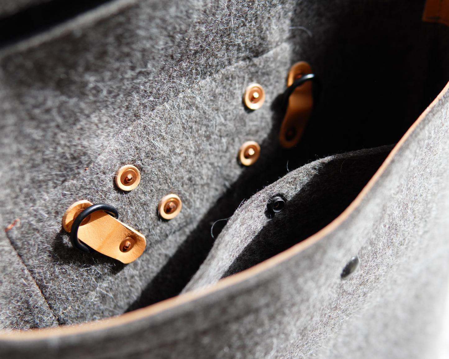 4-D Rucksack in Natural Felt