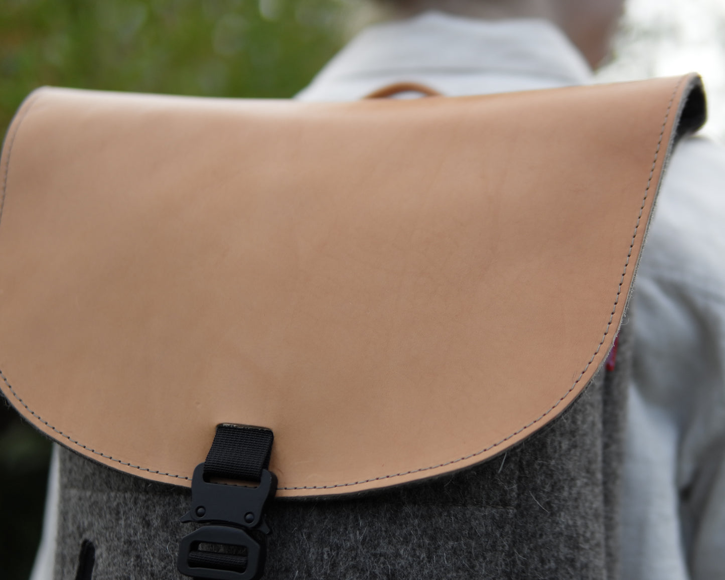 4-D Rucksack in Natural Felt