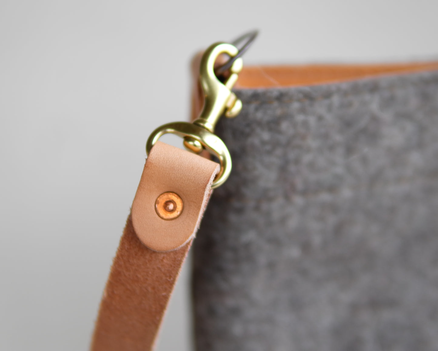 Substation Tote in Brown Felt