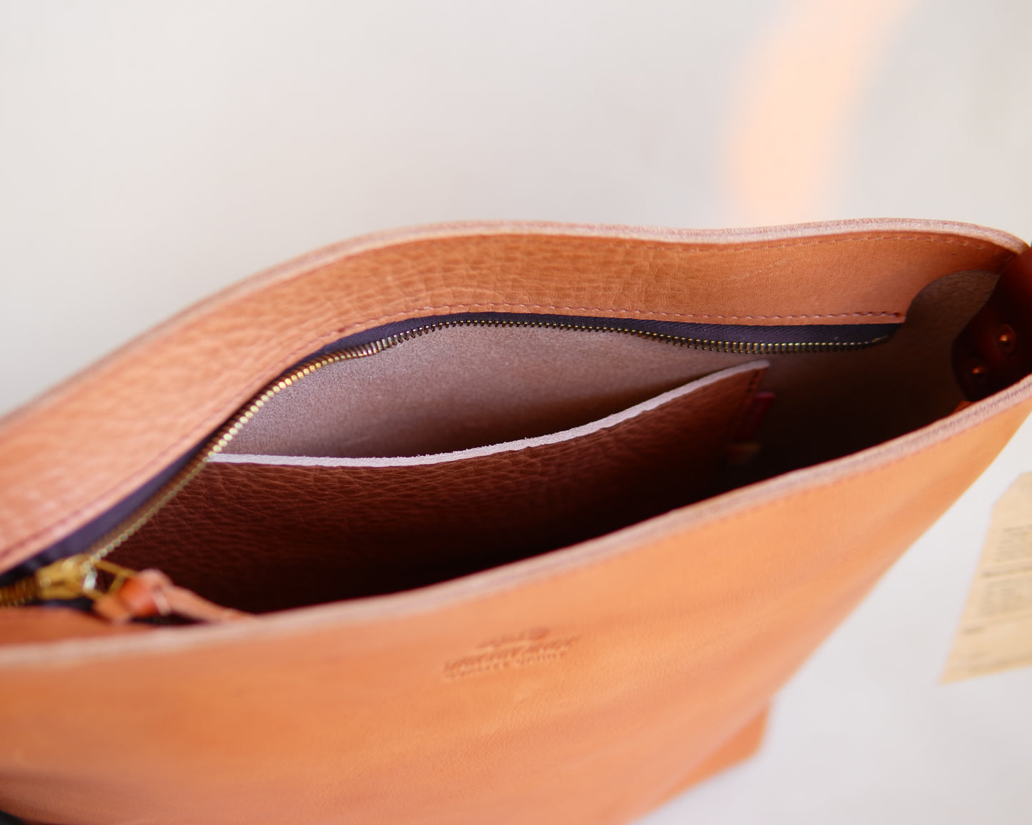 Station Tote in Tumbled Tan