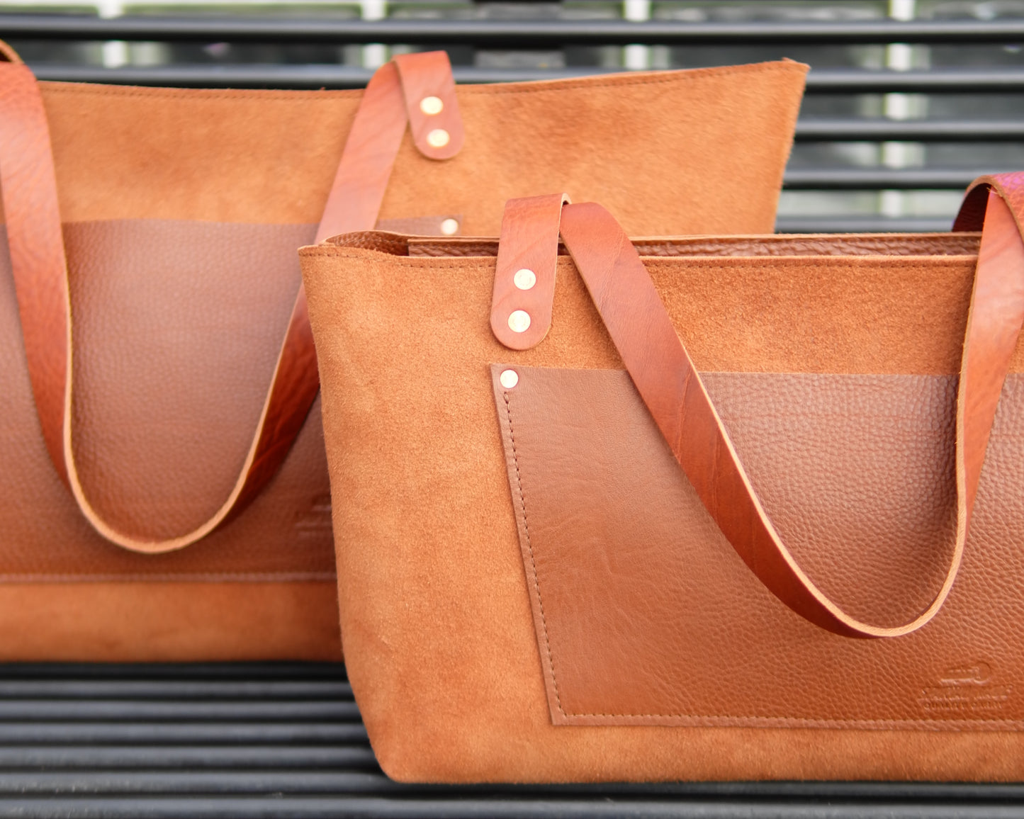 Market Tote in Waterproof Leather