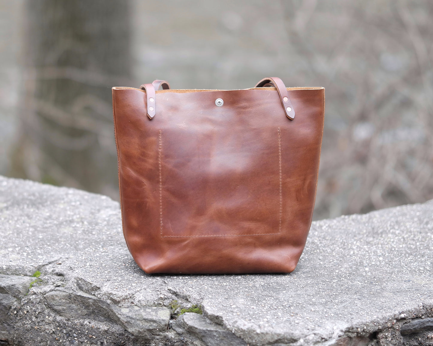 Station Tote - Brandy Shoulder