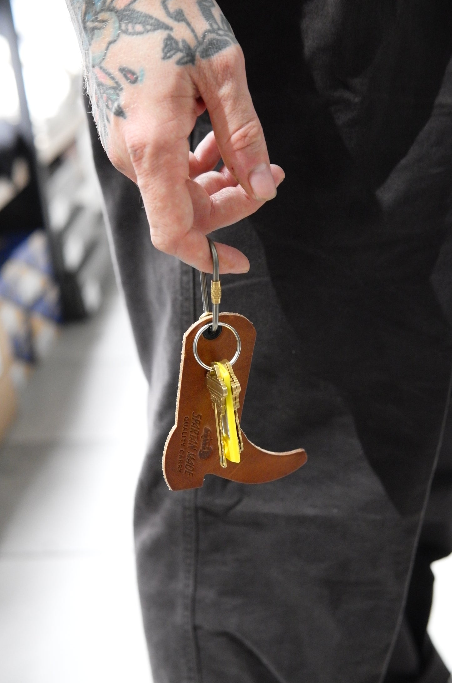 Cowboy Boot Keychain