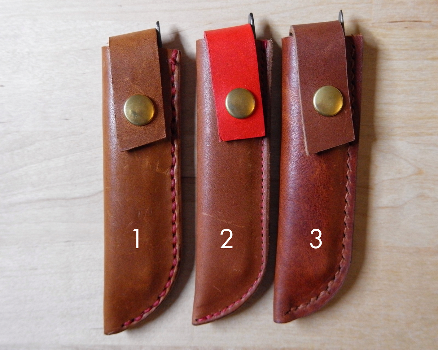 Large Japanese Folding Knife with Brass Handle