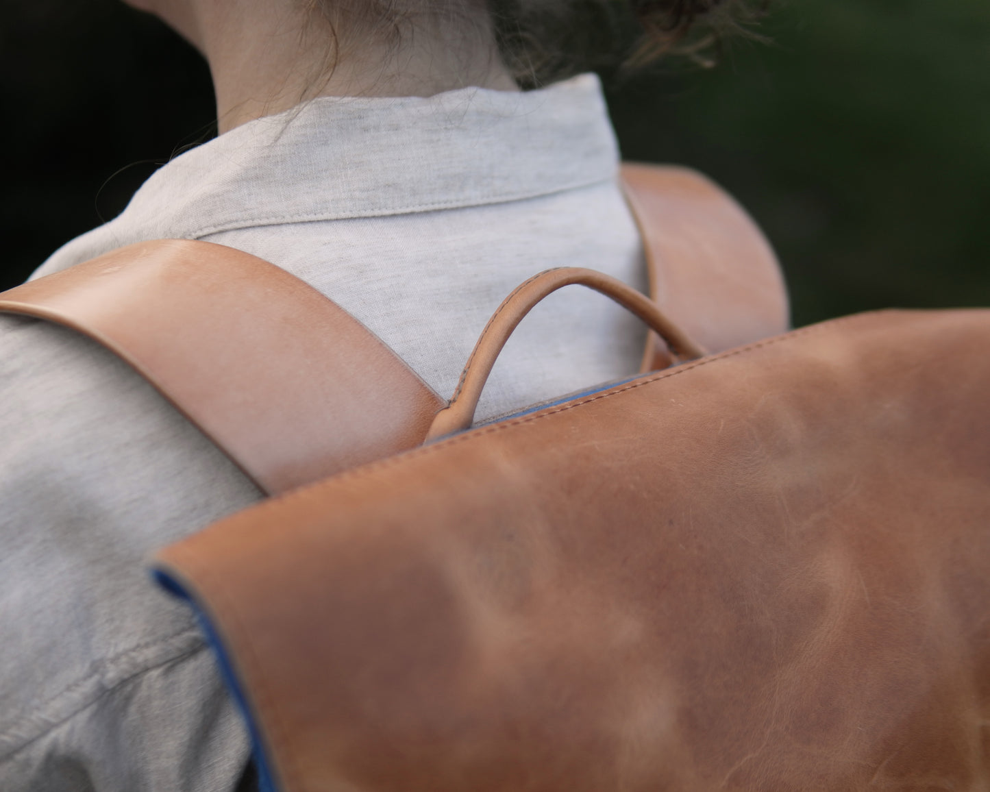 4-D Rucksack in Cobalt Felt