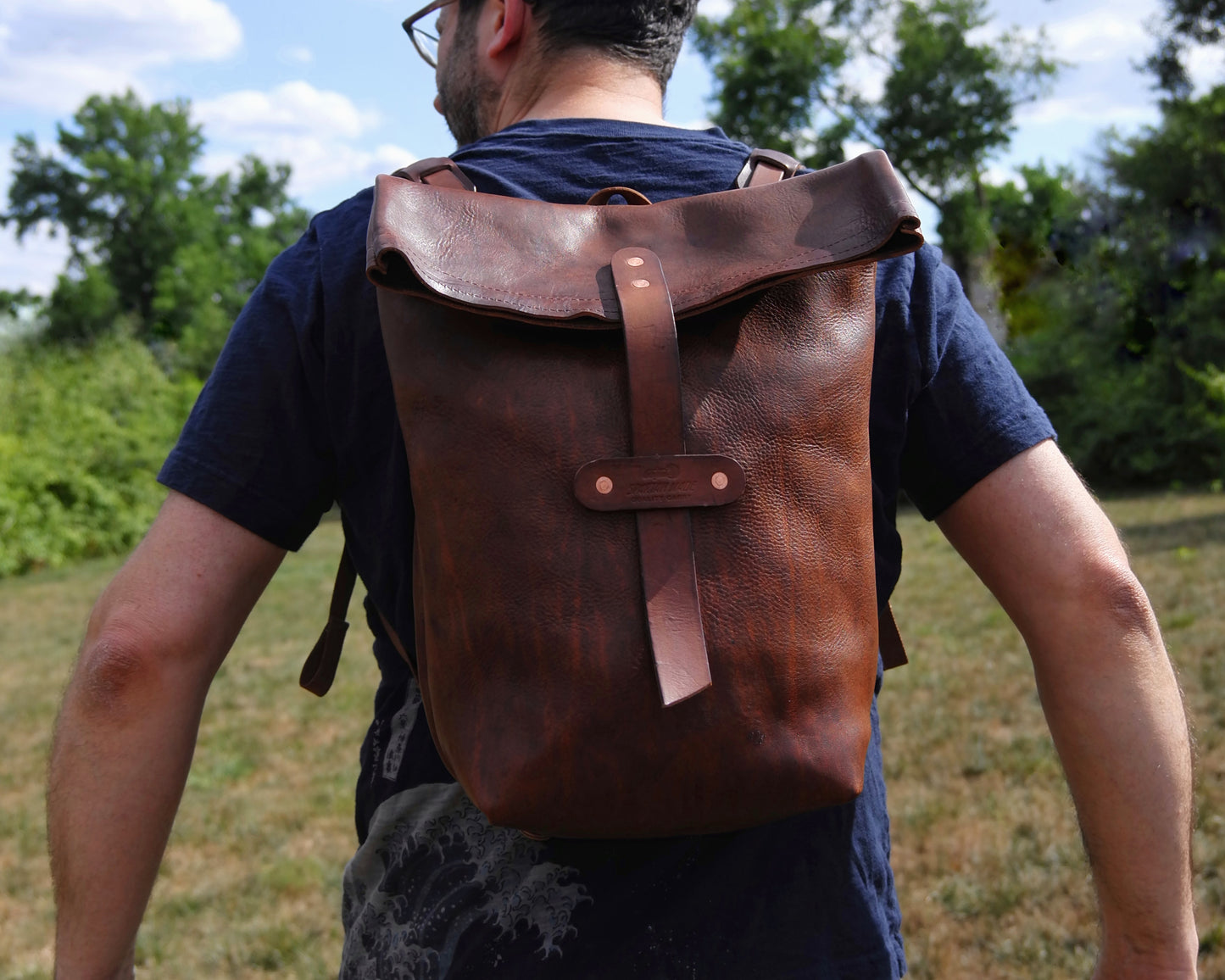 4-D Rucksack in Leather