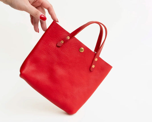 Mini Tote in Red