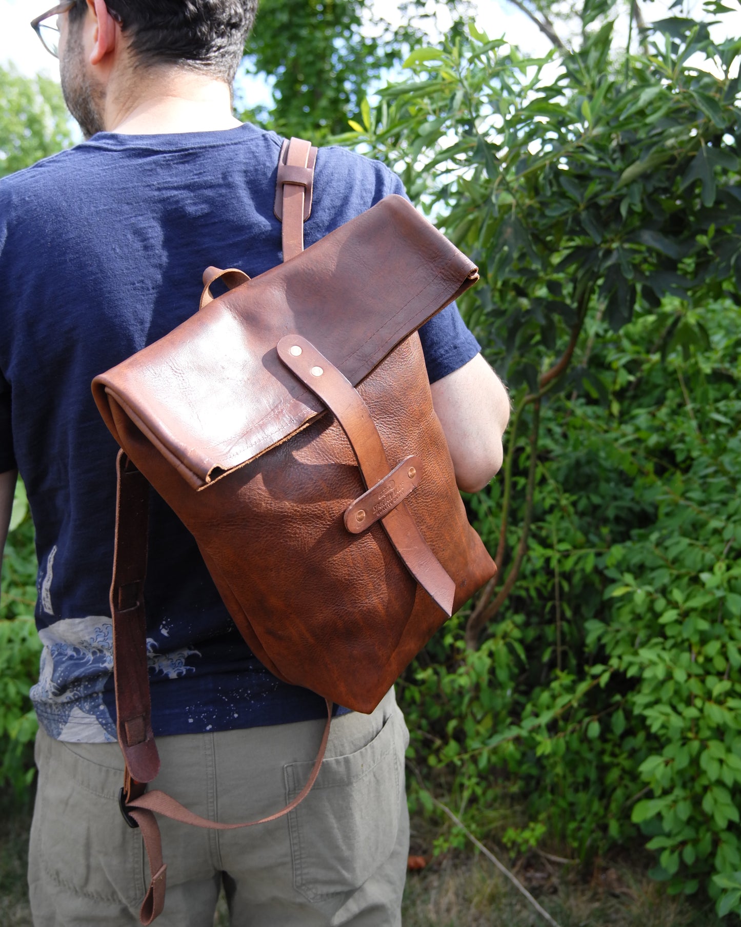 4-D Rucksack in Leather