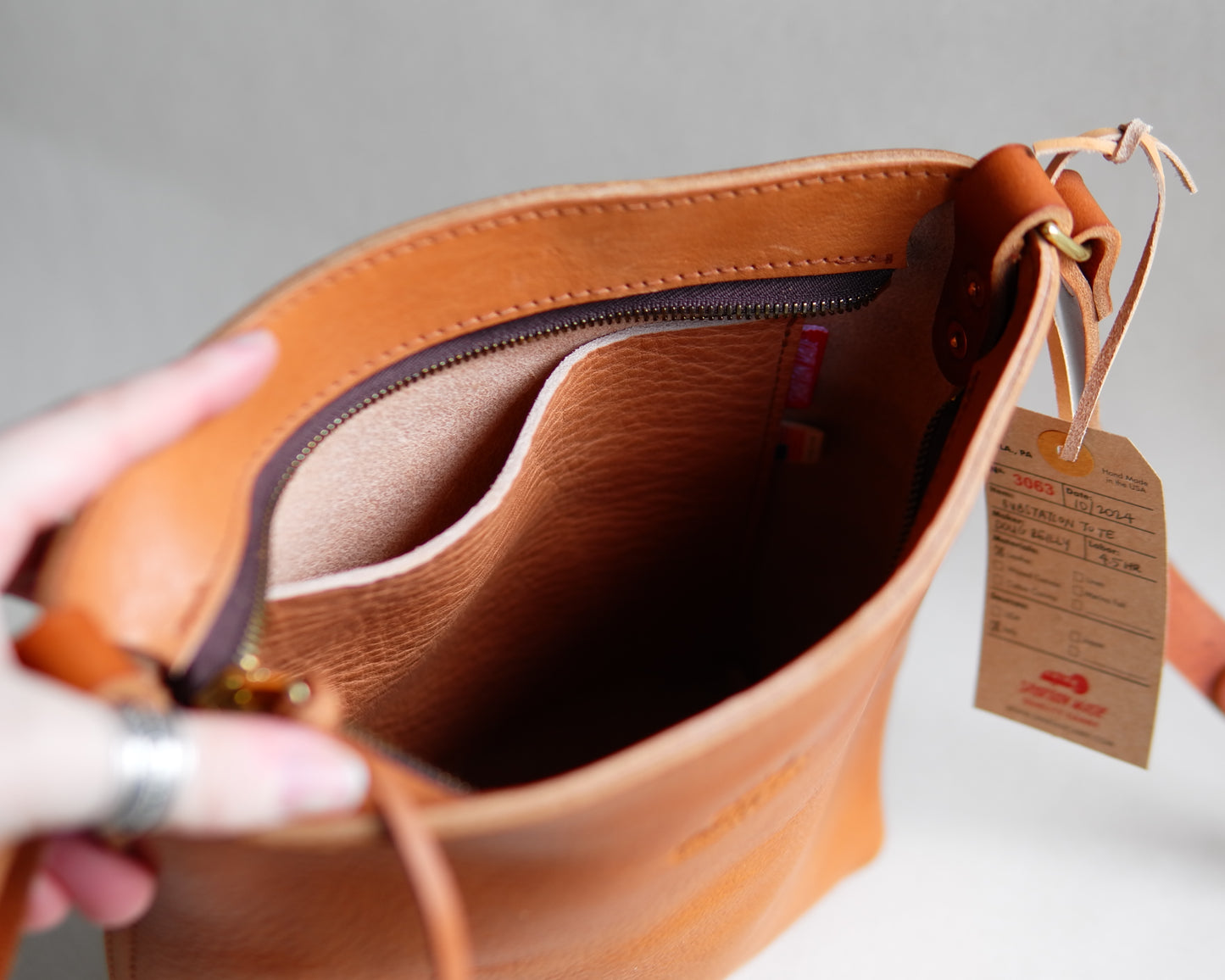 Substation Tote in Tumbled Tan