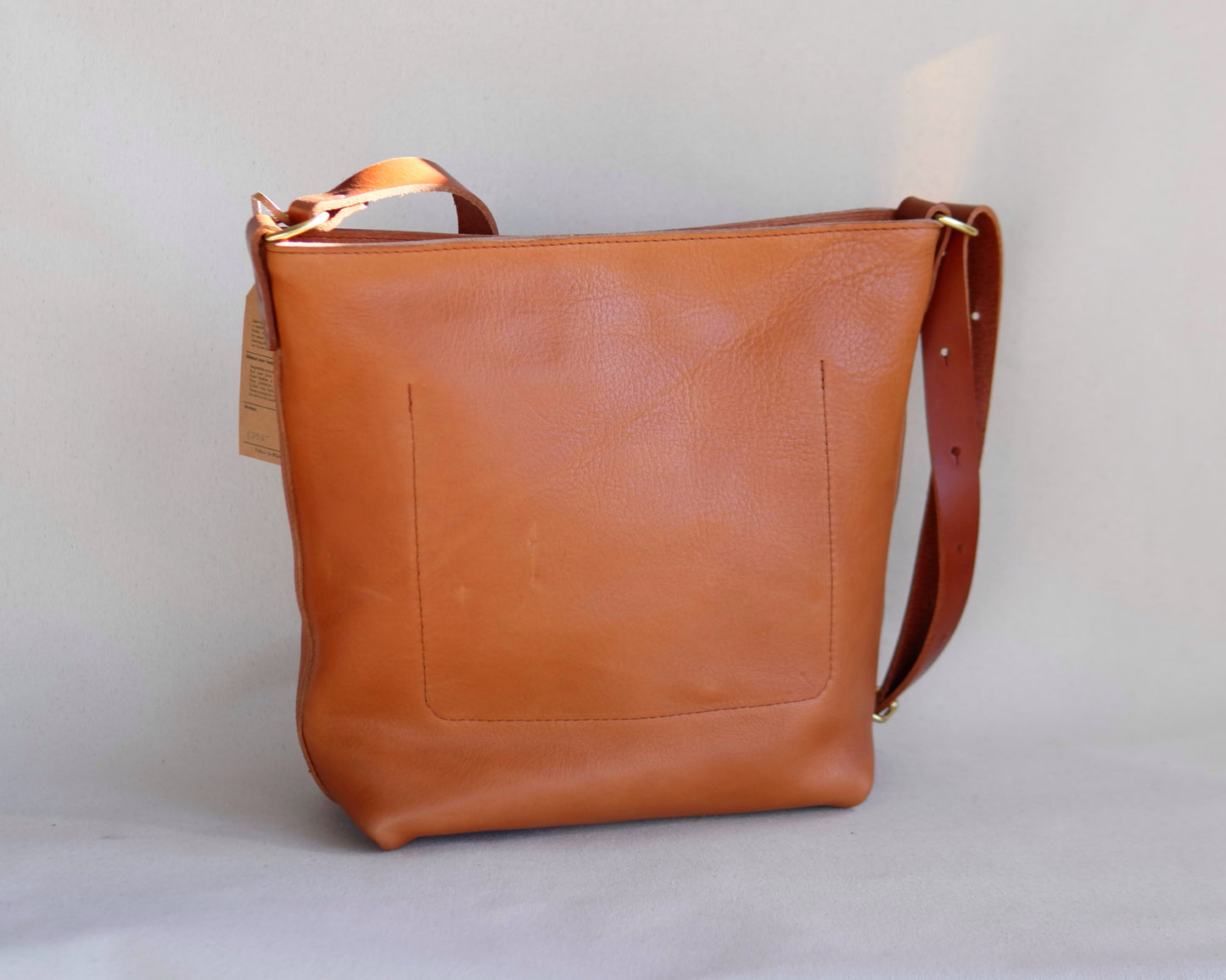 Station Tote in Tumbled Tan