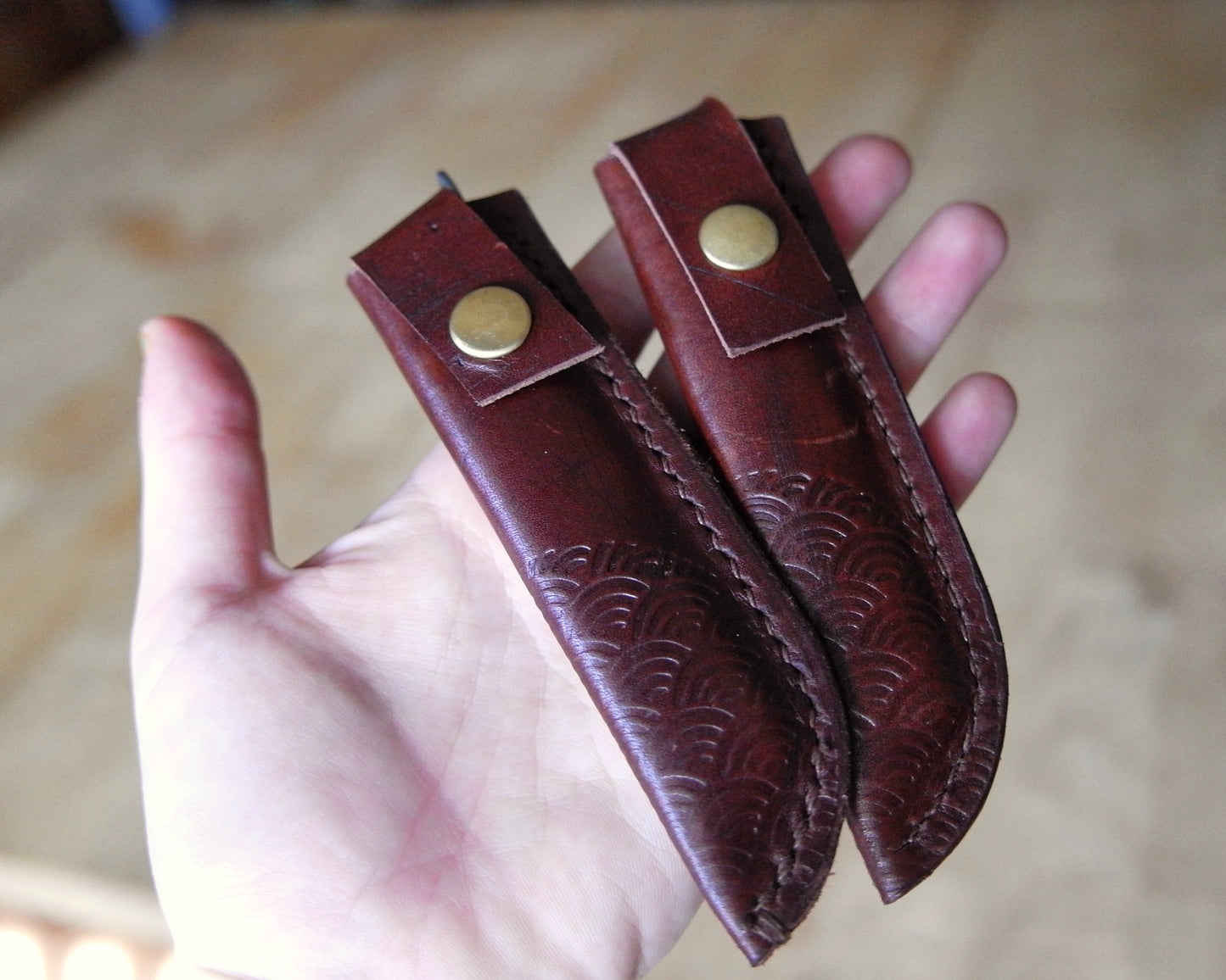 Large Japanese Folding Knife with Iron Handle