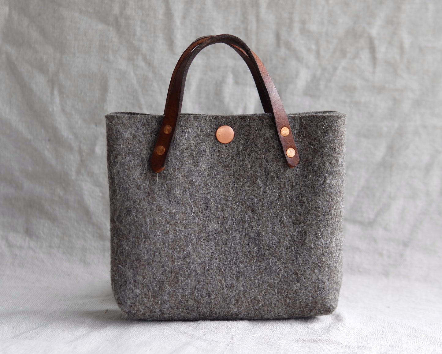 Mini Tote in Natural Felt
