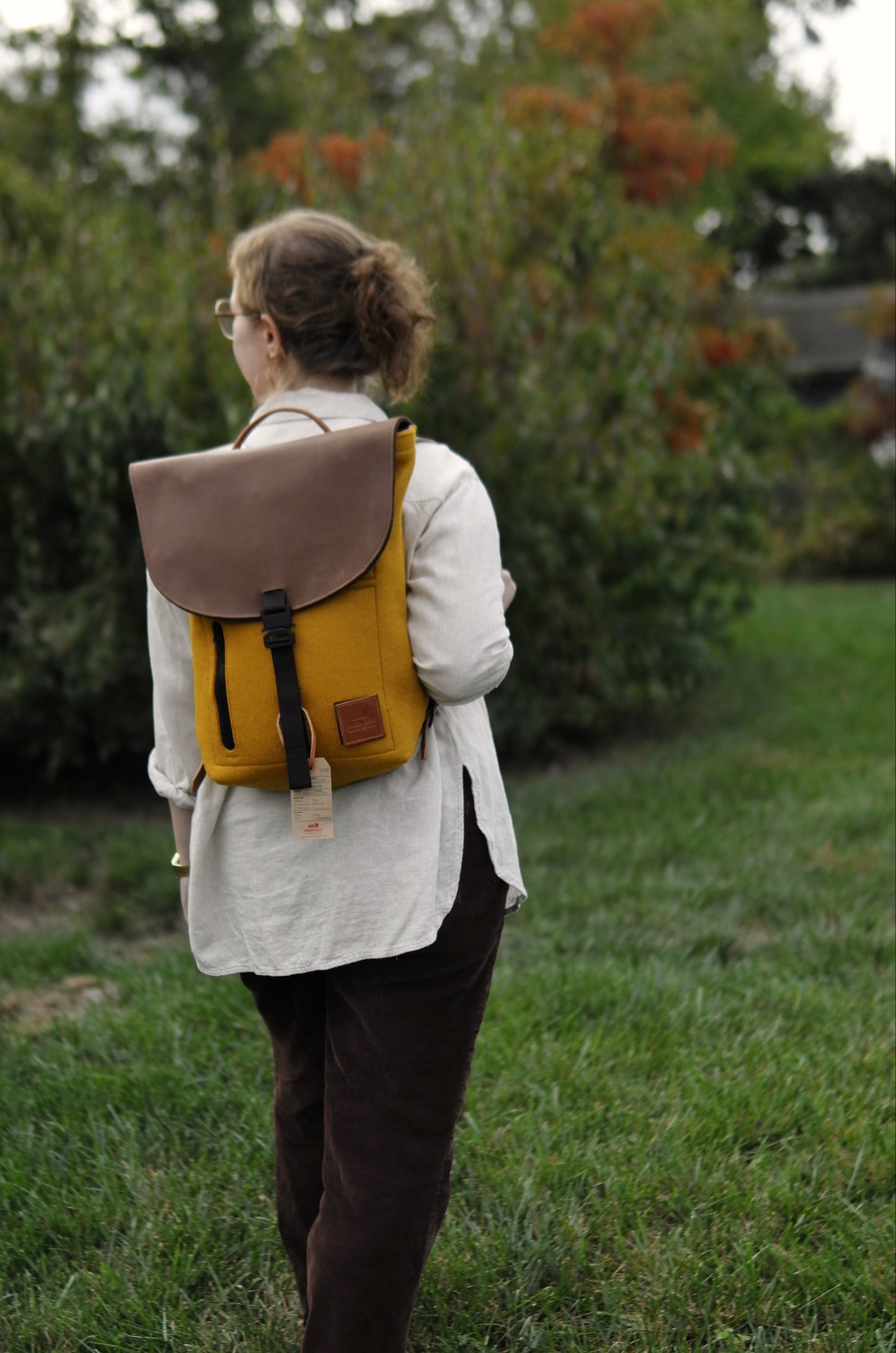4-D Rucksack in Ochre Felt