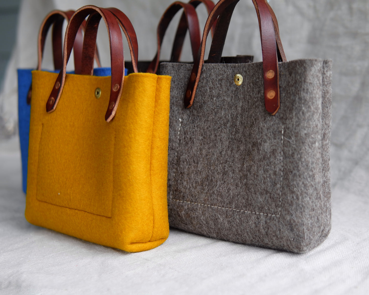 Mini Tote in Natural Felt