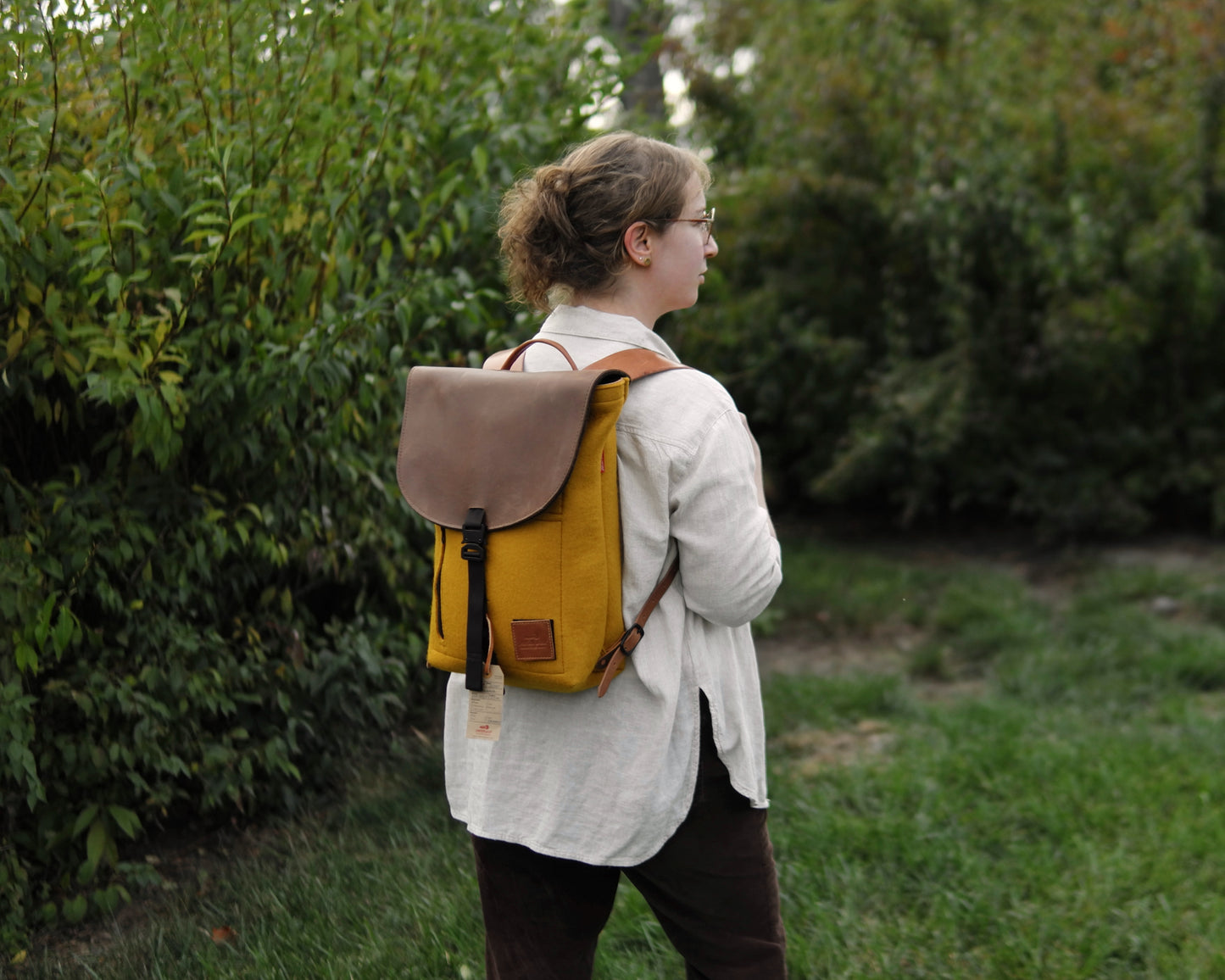 4-D Rucksack in Ochre Felt