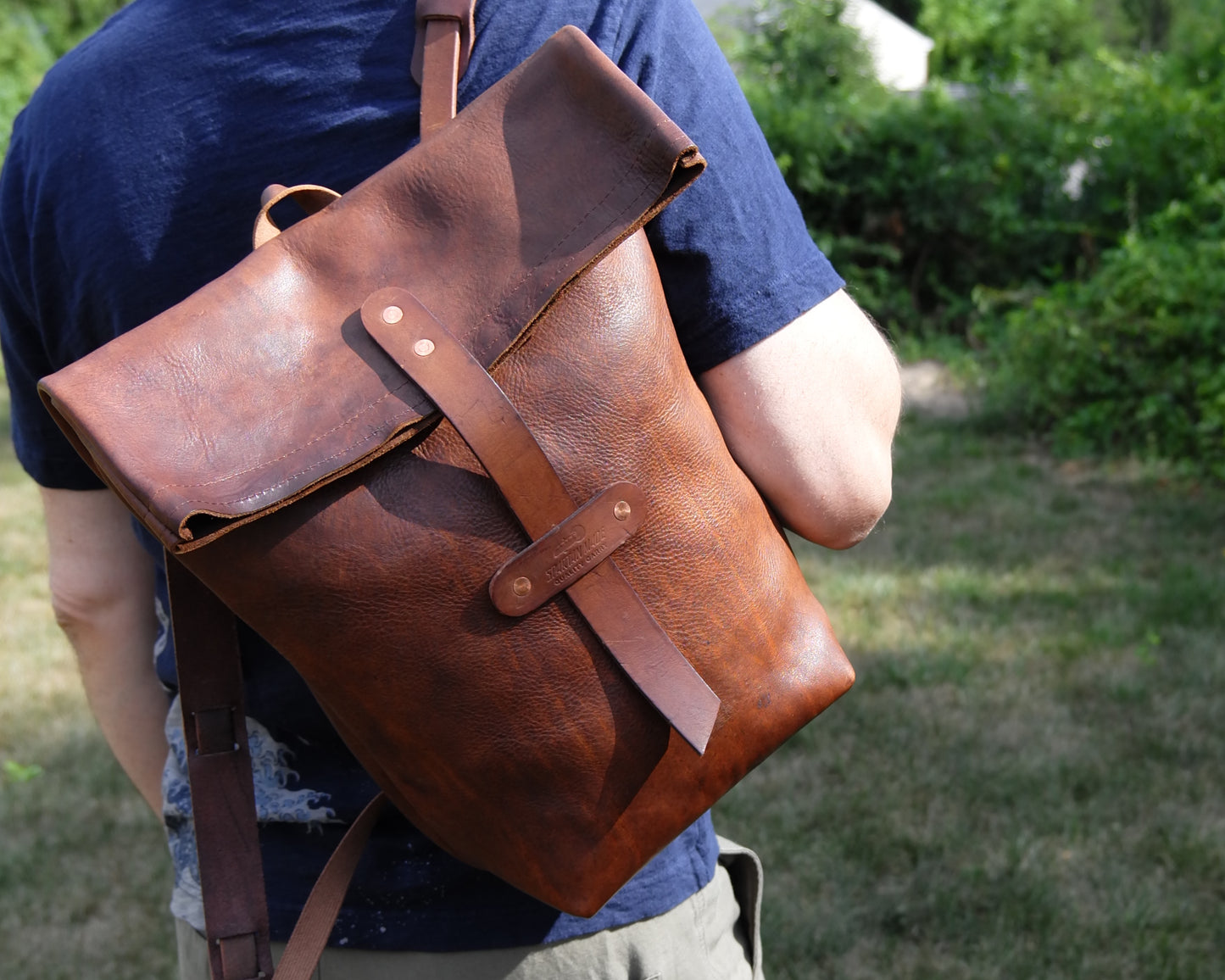 4-D Rucksack in Leather