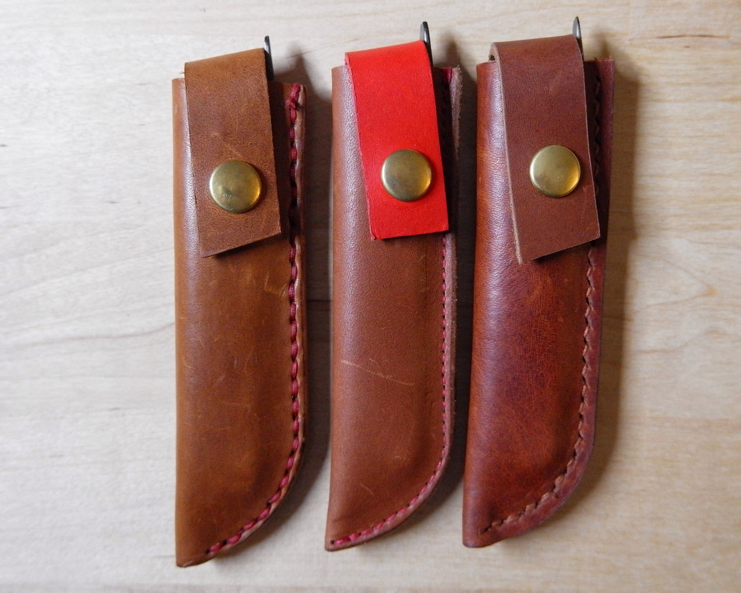 Large Japanese Folding Knife with Brass Handle