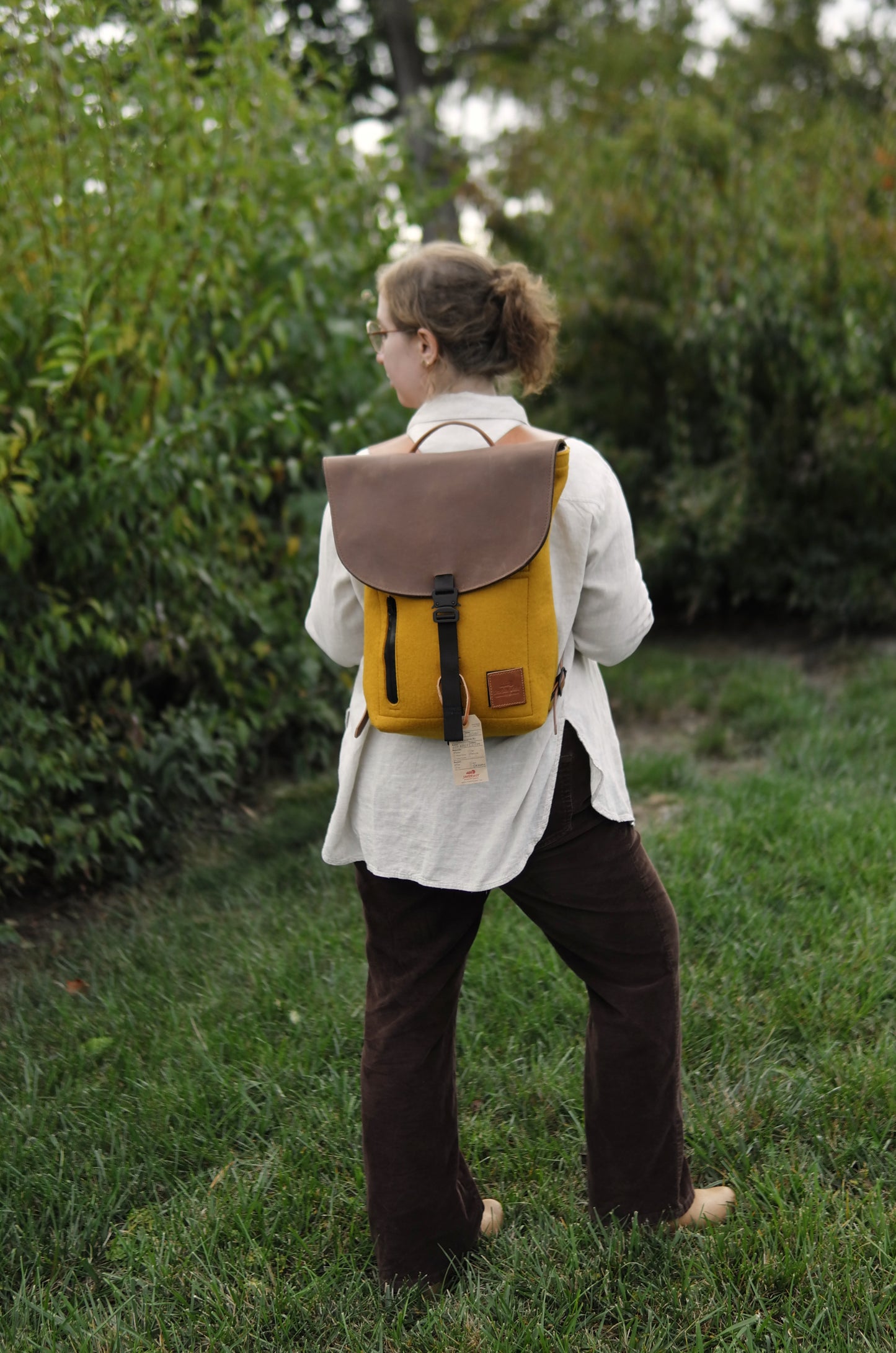 4-D Rucksack in Ochre Felt