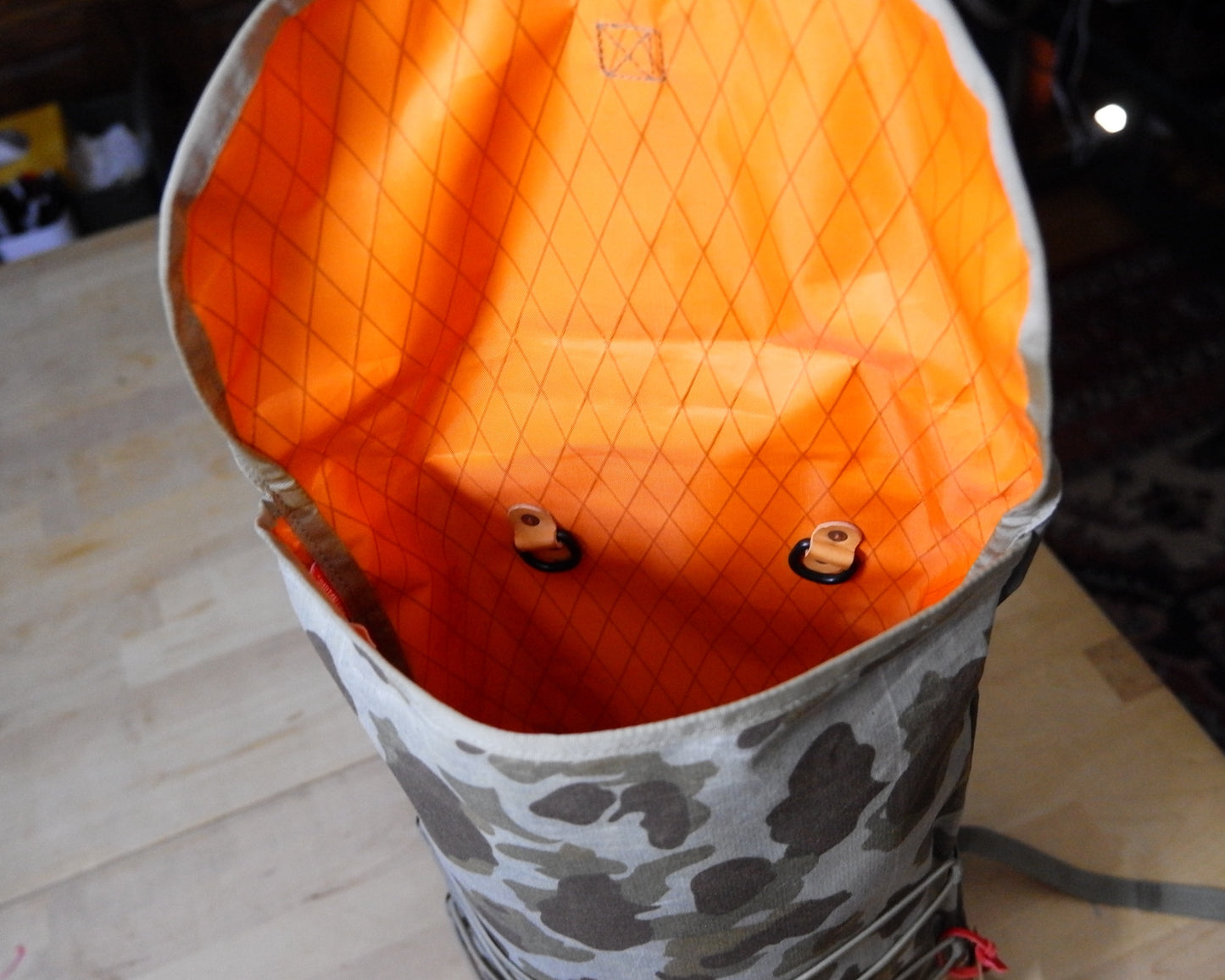 4-D Rucksack in Waxed Camo