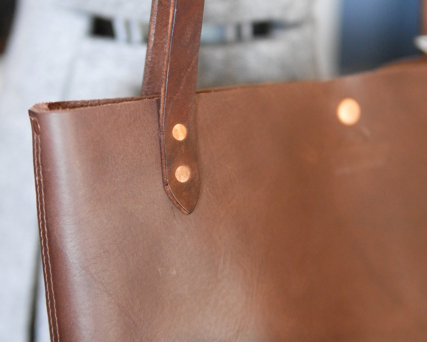 Station Tote - Mocha Shoulder