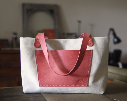 Market Tote in Pink