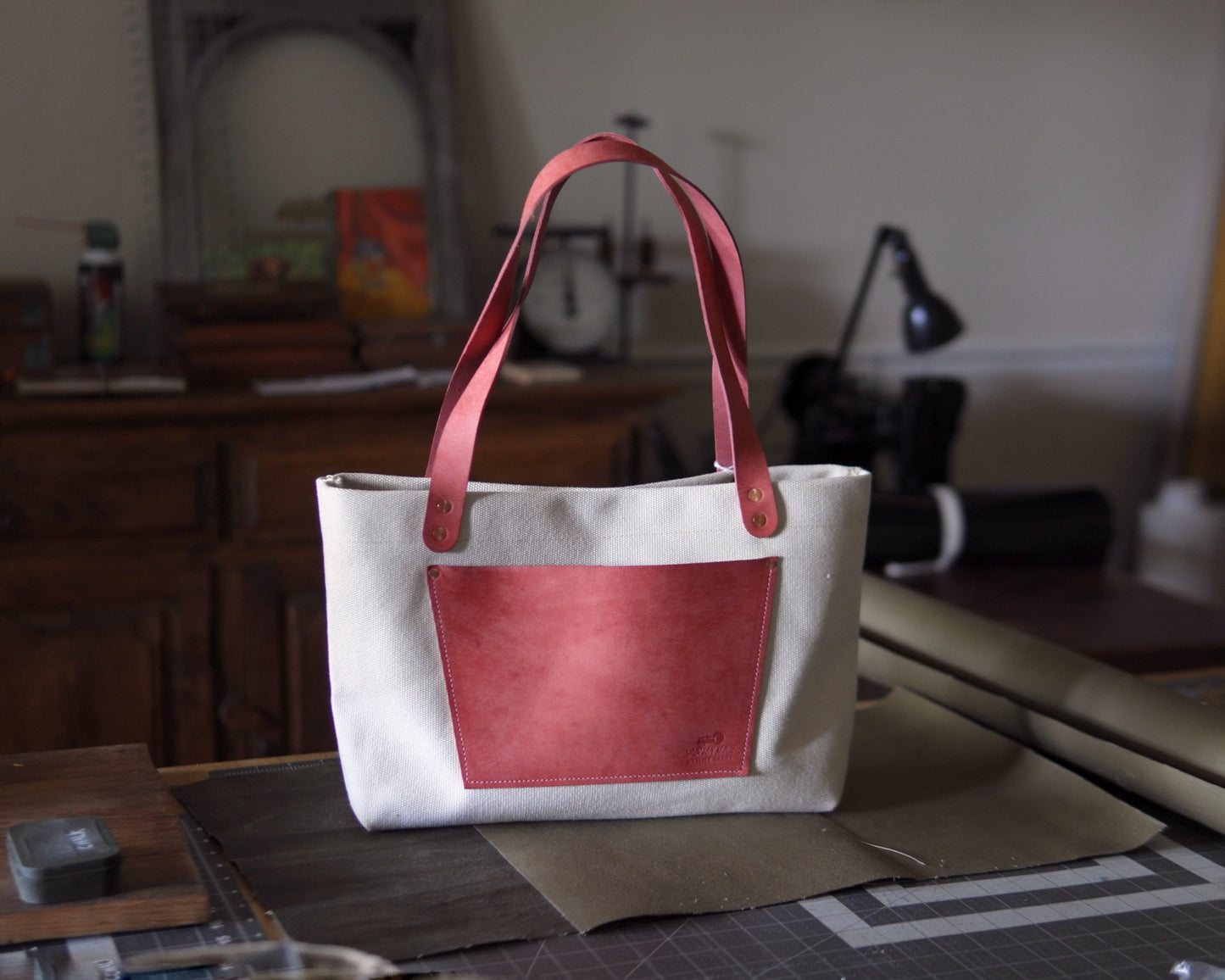 Market Tote in Pink