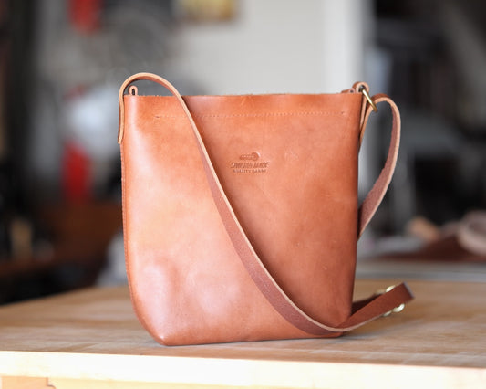 Substation Tote - Caramel Leather Crossbody