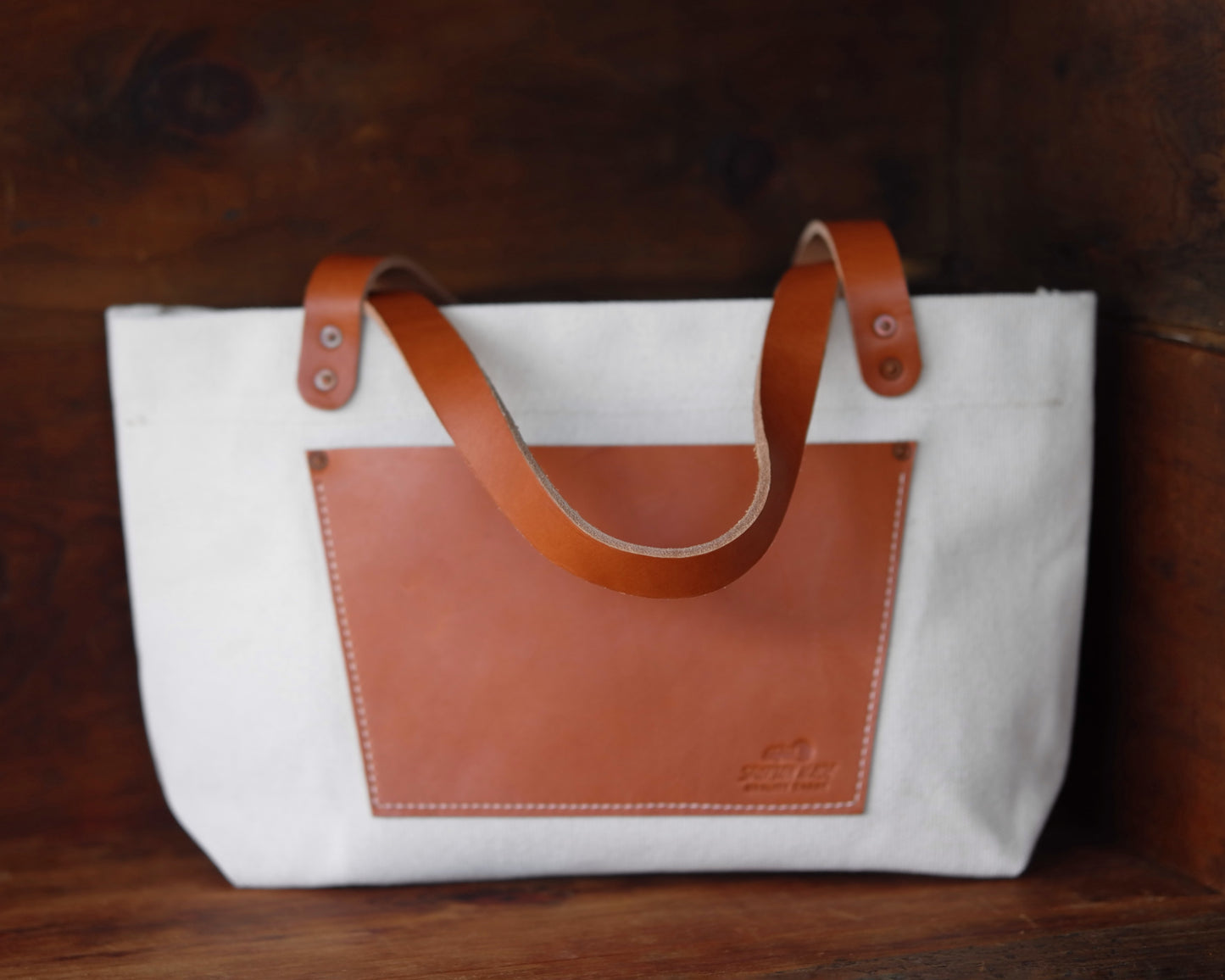 Market Tote with Zipper