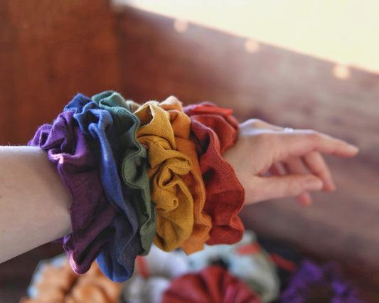 Linen Scrunchies